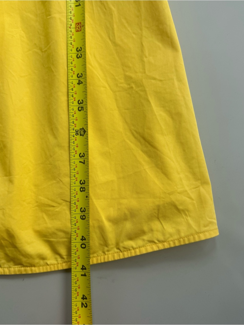 Everlane A-Line Butter Yellow Open Back Sleeveless Cotton Midi Dress Size 4 - Picture 13 of 14